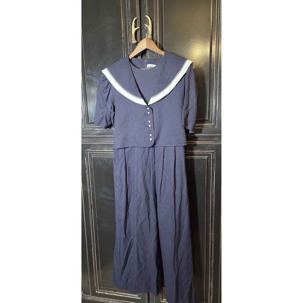 Vintage JBS Wm 16 Dress, Granny Core,  Cottage Core, Embroidery Design